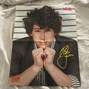 Nick Jonas and Demi Lovato double sided Tiger Beat magazine poster 🎶